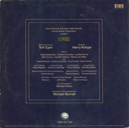 Dreamgirls Original Broadway Cast : Dreamgirls Original Broadway Cast Album (LP, Album, Win)