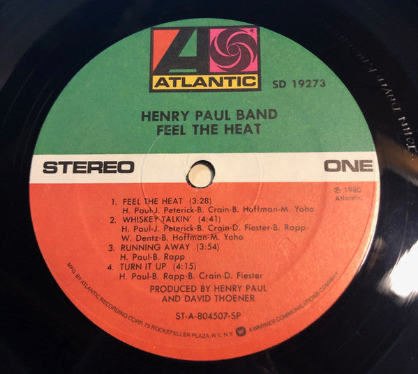 Henry Paul Band : Feel The Heat (LP, SP)