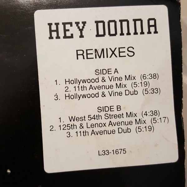 Rythm Syndicate (2) : Hey Donna (12", Promo)