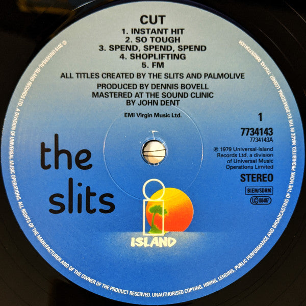 The Slits : Cut (LP, Album, RE, RP, 180)