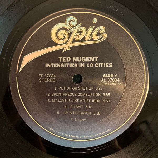 Ted Nugent : Intensities In 10 Cities (LP, Album)