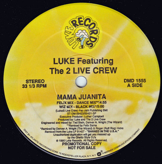 Luke Featuring The 2 Live Crew : Mama Juanita (12", Promo)