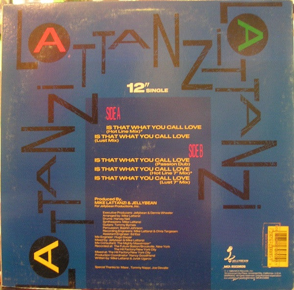 Michael Lattanzi : Is That What You Call Love (12", Single)