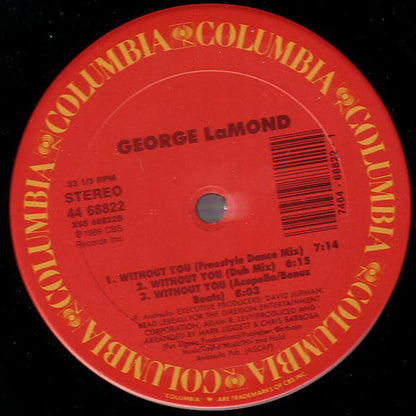 George LaMond : Without You (12")