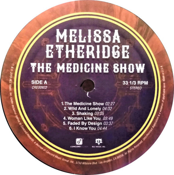 Melissa Etheridge : The Medicine Show (LP, Album)