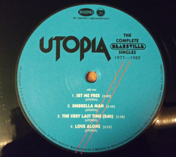 Utopia (5) : The Complete Bearsville Singles 1977-1982 (2xLP, Comp, Ltd)