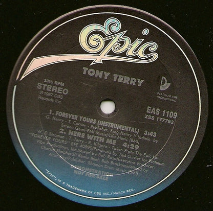 Tony Terry : Forever Yours (12", Promo)