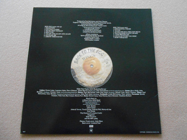 Wings (2) : Back To The Egg (LP, Album, RE, Ter)