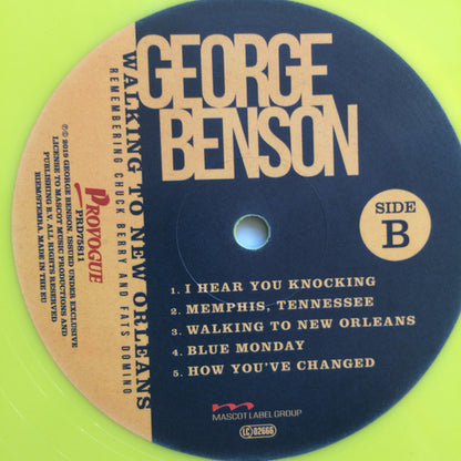 George Benson : Walking To New Orleans (Remembering Chuck Berry And Fats Domino) (LP, Album, Ltd, Yel)