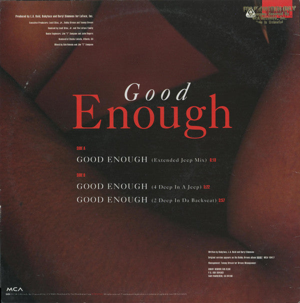 Bobby Brown : Good Enough (12", Single)