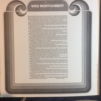 Wes Montgomery : Greatest Hits (LP, Comp, RE, Mon)