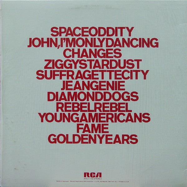 David Bowie : ChangesOneBowie (LP, Comp, Ind)