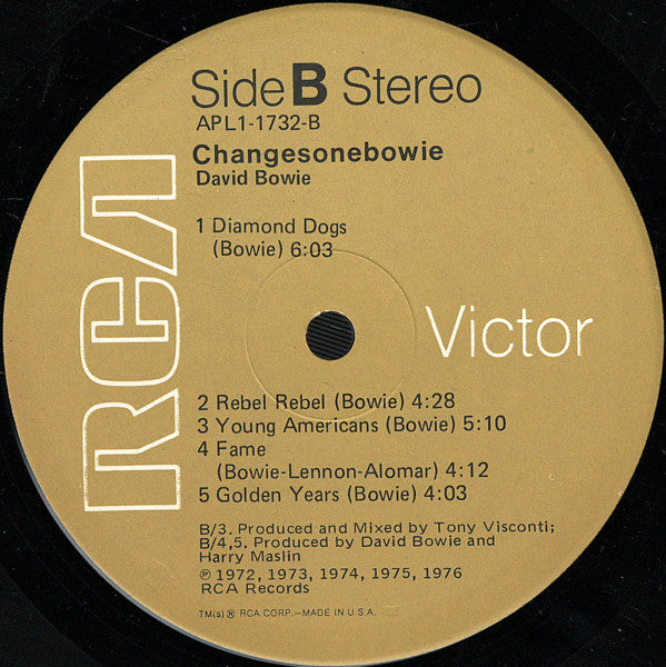 David Bowie : ChangesOneBowie (LP, Comp, Ind)