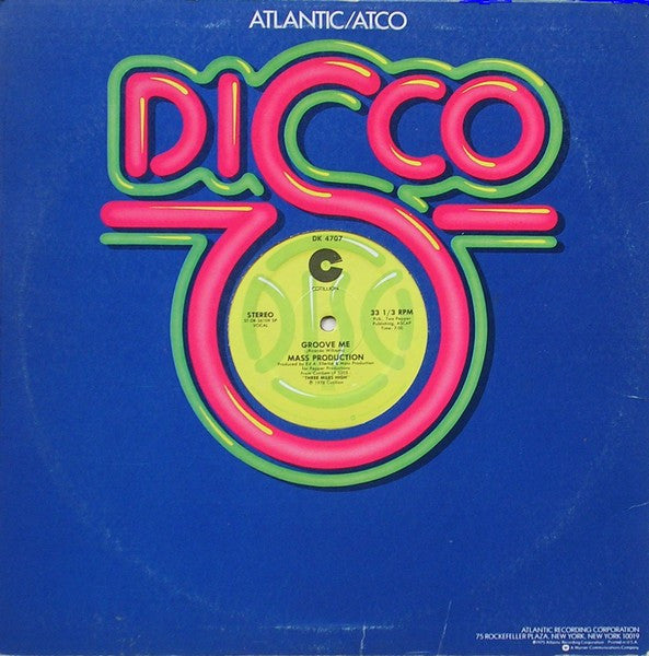 Mass Production : Groove Me / Slow Bump (12")