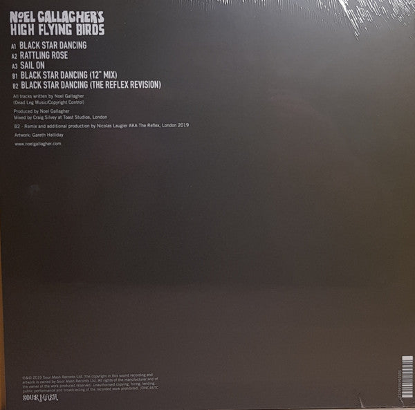 Noel Gallagher's High Flying Birds : Black Star Dancing (12", EP, Ltd, Pin)