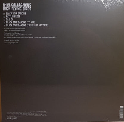 Noel Gallagher's High Flying Birds : Black Star Dancing (12", EP, Ltd, Pin)