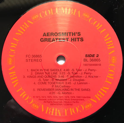 Aerosmith : Aerosmith's Greatest Hits (LP, Comp, RE)