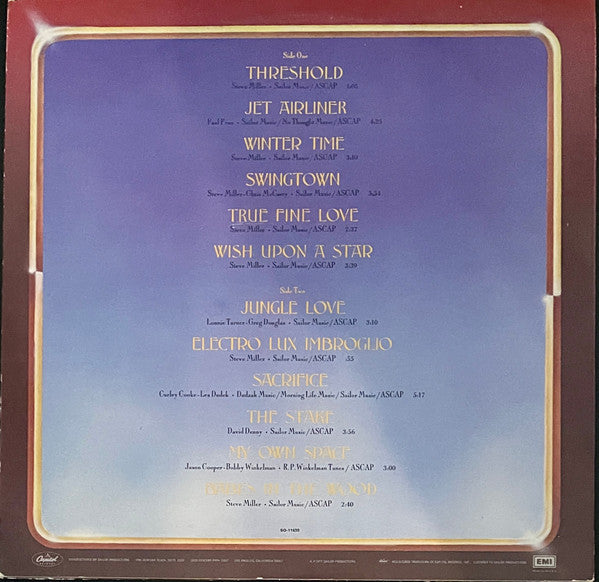 Steve Miller Band : Book Of Dreams (LP, Album, Ind)