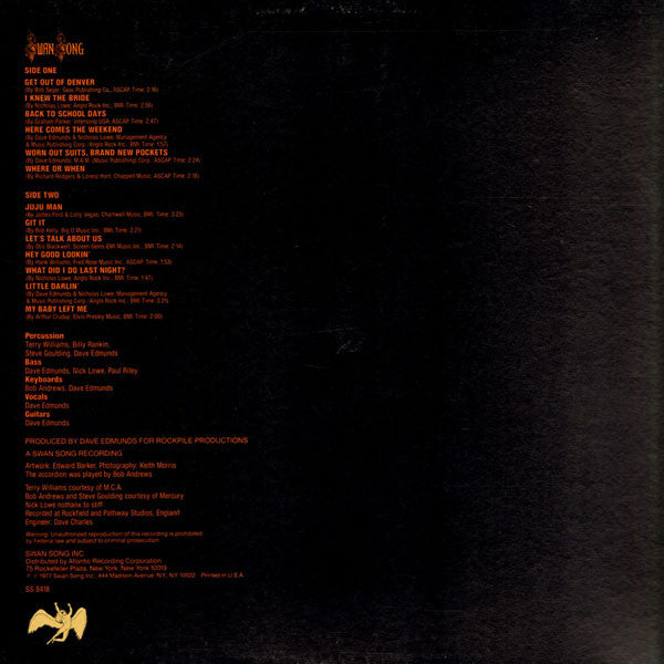Dave Edmunds : Get It (LP, Album, PR )