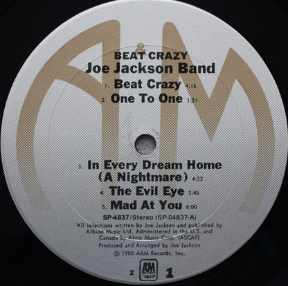 Joe Jackson Band : Beat Crazy (LP, Album, RE, San)