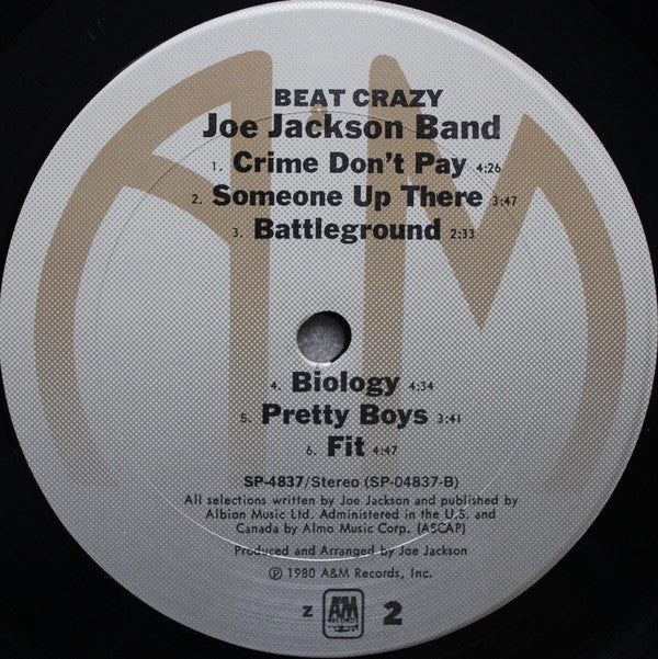 Joe Jackson Band : Beat Crazy (LP, Album, RE, San)