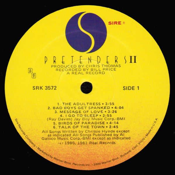 Pretenders* : Pretenders II (LP, Album, Spe)