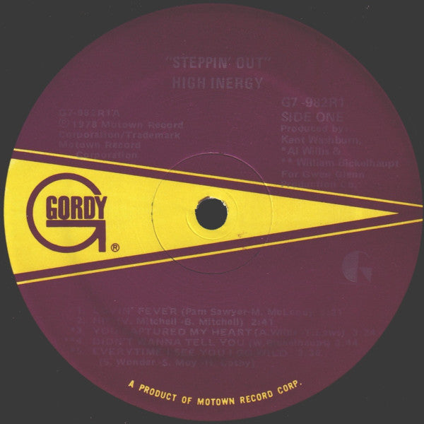 High Inergy : Steppin' Out (LP, Album)