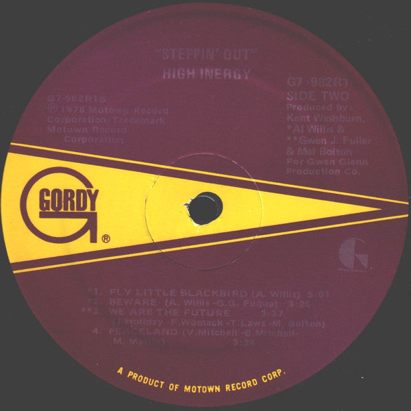 High Inergy : Steppin' Out (LP, Album)