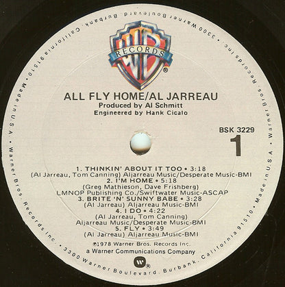 Al Jarreau : All Fly Home (LP, Album, Gol)