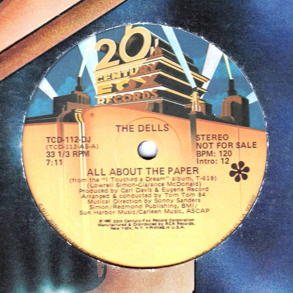The Dells : All About The Paper (12", Promo)