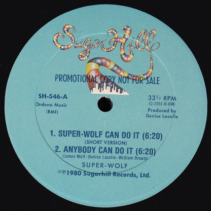 Super-Wolf : Super-Wolf Can Do It (12", Promo)