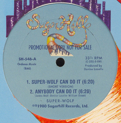 Super-Wolf : Super-Wolf Can Do It (12", Promo)