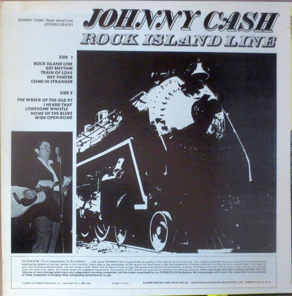 Johnny Cash : Rock Island Line (LP, Comp)