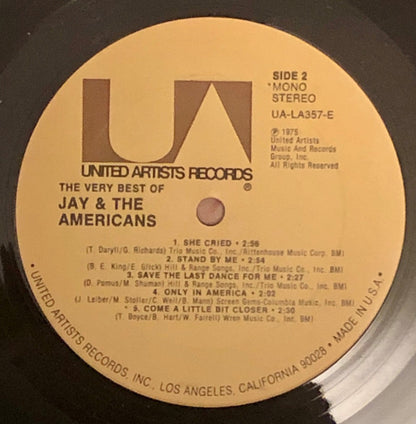 Jay & The Americans : The Very Best Of Jay & The Americans (LP, Comp, RE)