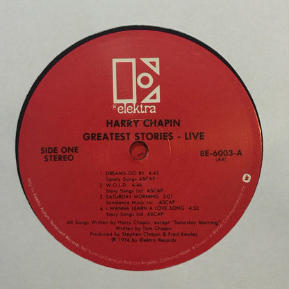 Harry Chapin : Greatest Stories - Live (2xLP, RE, AR )