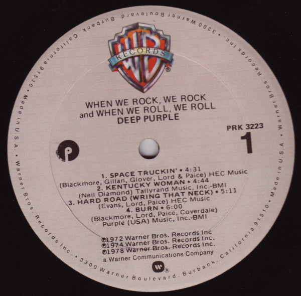 Deep Purple : When We Rock, We Rock And When We Roll, We Roll (LP, Comp, Gol)