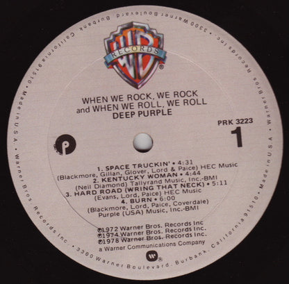 Deep Purple : When We Rock, We Rock And When We Roll, We Roll (LP, Comp, Gol)