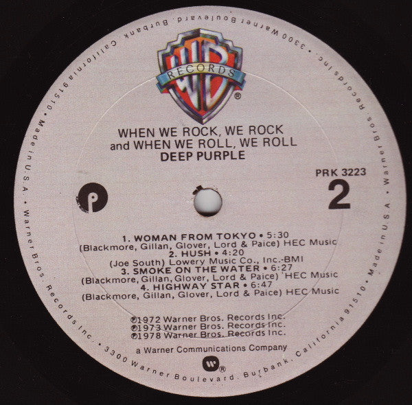 Deep Purple : When We Rock, We Rock And When We Roll, We Roll (LP, Comp, Gol)