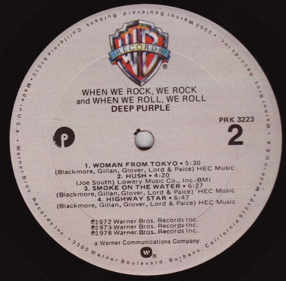 Deep Purple : When We Rock, We Rock And When We Roll, We Roll (LP, Comp, Gol)