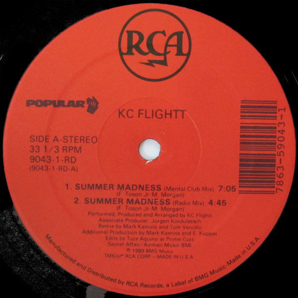 KC Flightt : Summer Madness (12")