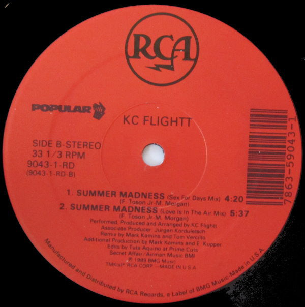 KC Flightt : Summer Madness (12")