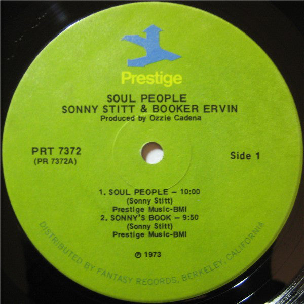 Sonny Stitt With Booker Ervin & Don Patterson : Soul People (LP, Album, RE)