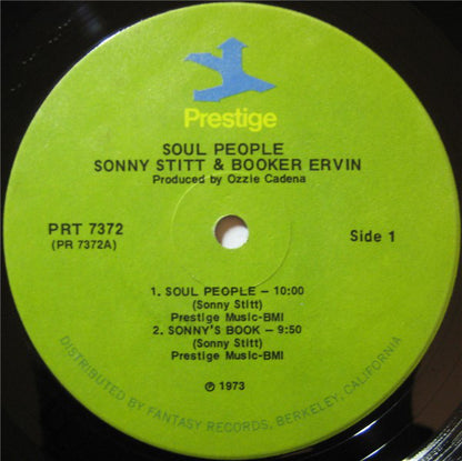 Sonny Stitt With Booker Ervin & Don Patterson : Soul People (LP, Album, RE)