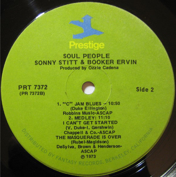 Sonny Stitt With Booker Ervin & Don Patterson : Soul People (LP, Album, RE)