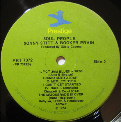 Sonny Stitt With Booker Ervin & Don Patterson : Soul People (LP, Album, RE)