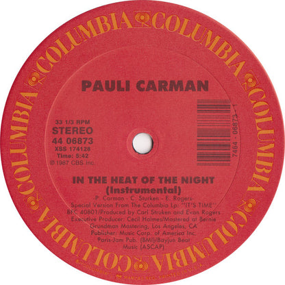 Pauli Carman : In The Heat Of The Night (12", Single)