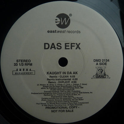 Das EFX : Kaught In Da Ak (12", Promo)