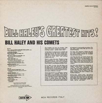 Bill Haley And His Comets : Bill Haley's Greatest Hits! (LP, Comp)