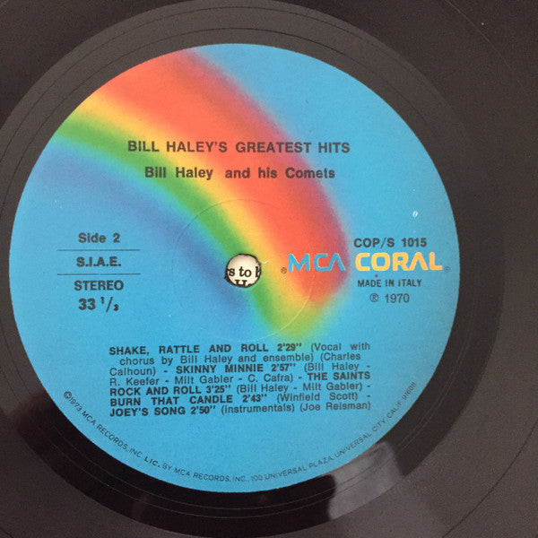 Bill Haley And His Comets : Bill Haley's Greatest Hits! (LP, Comp)