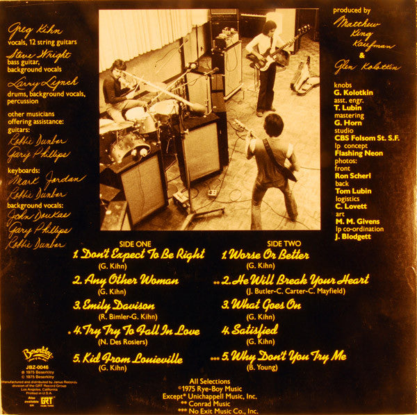 Greg Kihn : Greg Kihn (LP, Album, RP, Gol)